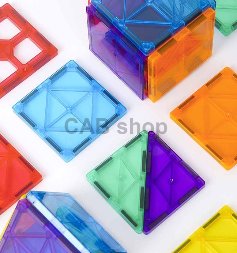 Klocki magnetyczne dla dzieci zestaw 120 szt. - Magnetic Building Tiles