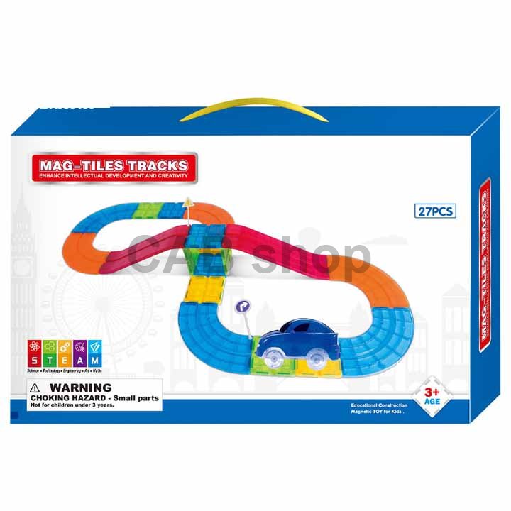 Magnetic track kit 27pcs - Mag Tiles Track