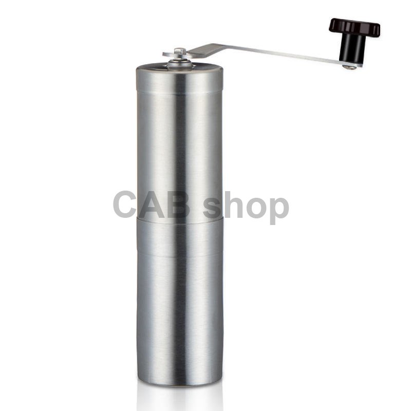 Ručný mlynček na kávu Time nerezový silver
