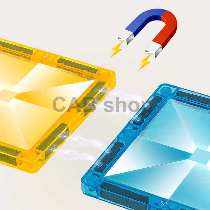 Magnetic building set Police 42pcs - Magnetic Tiles