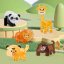 Mágneses építőkészlet Animal sada 30ks - Magnetic Tiles