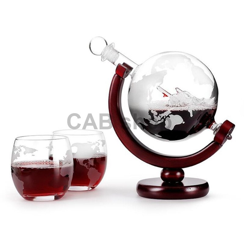 Gift set for whiskey glasses, decanter 800ML