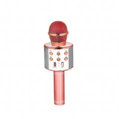 Karaoke bluetooth mikrofón ružový