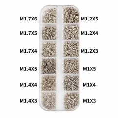 Zestaw śrub M1 do M1.7 1200 szt. - Połysk Zestaw śrub M1 do M1.7 1200 szt. - Połysk