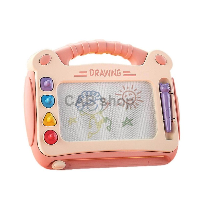 Detská tabuľa na kreslenie rúžová CAB Toys