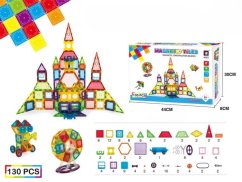 Zestaw magnetyczny do budowania 130-elementowy zestaw - Magnetic Tiles