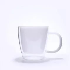 Termo hrnček s dvojitým sklom 300ml - jade white