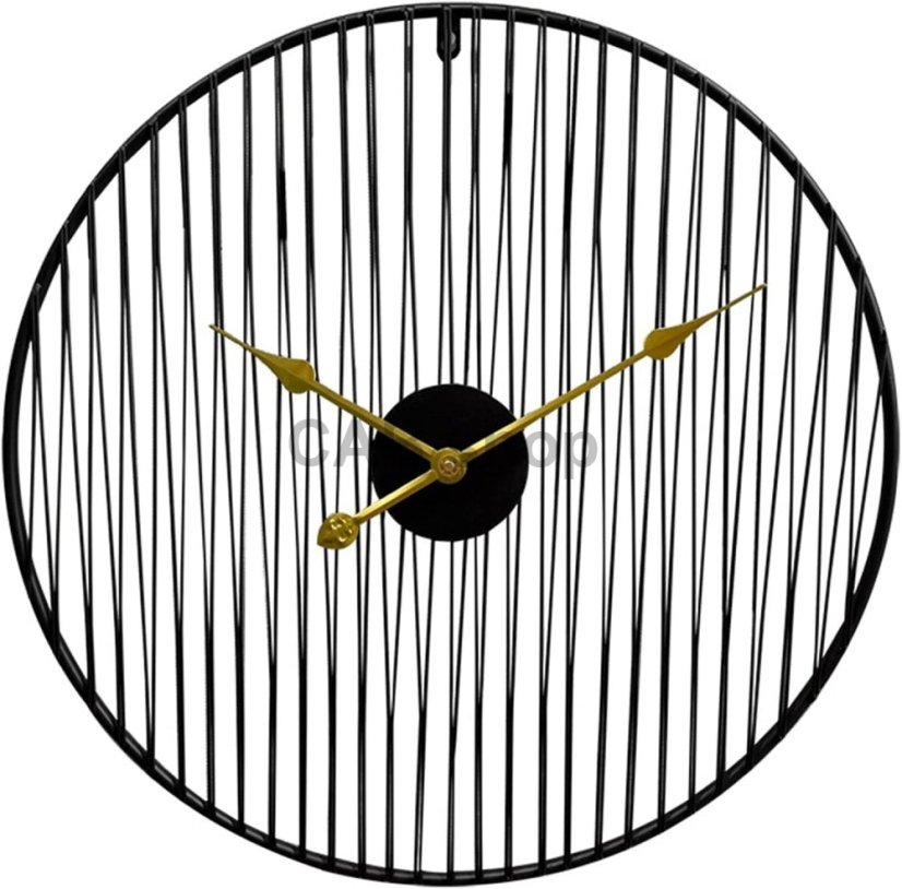 Dizajnerska stenska ura Decore 2  Black 60cm