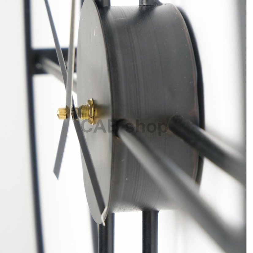 Designer wall clock VIP 2 Black 50cm