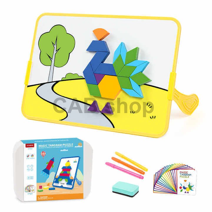 Magnetni komplet Magic Tangram Puzzle 252 kosov