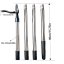 Regulowany wyrywacz chwastów z długim trzonkiem 76,9–119,9 cm – stalowe narzędzie do usuwania chwastów z 4 pazurami