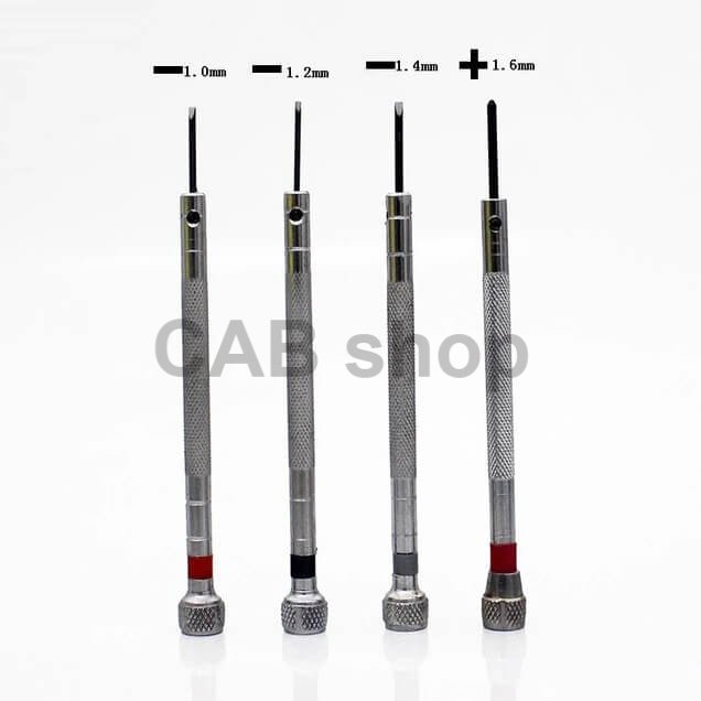 Sada mini srubovákov 4ks  - 1.0, 1.2, 1.4 a 1.6mm