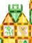 Mágneses építőkészlet Window Art Jungle 47ks - Magnetic Tiles
