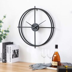 Dizajnové nástenné hodiny VIP 4 Black 50cm