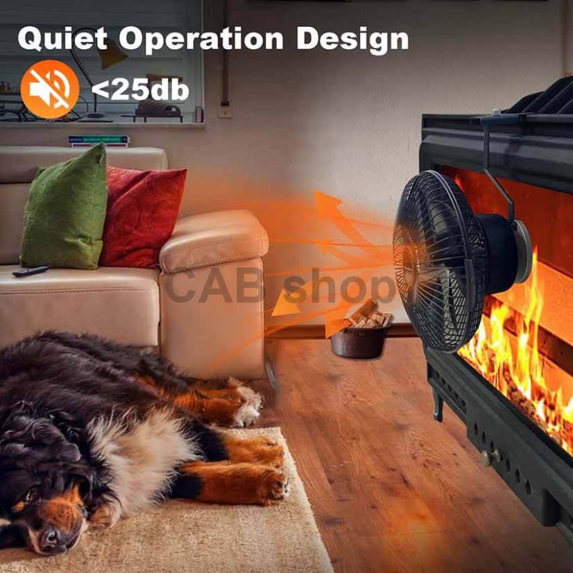 Ventilátor na krbové sklo Tornado 691 - TURBO FAN