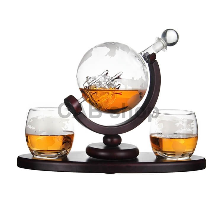 Dárková sada na Whiskey sklenice, decanter 850ML s kameny na chlazení