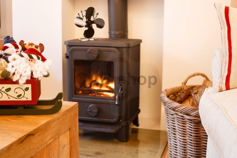 Fireplace stove fan 4 blades - Flame 614B