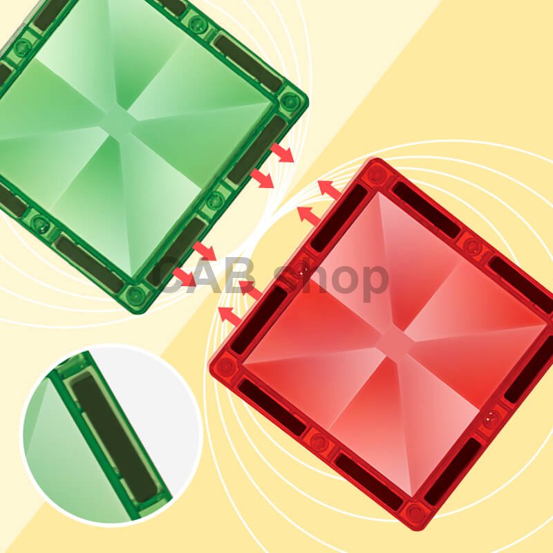 Magnetická stavebnica Window Art Farm 46ks - Magnetic Tiles