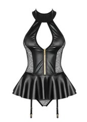 Body 8073 - čierne lesklé Body 8073 - čierne lesklé