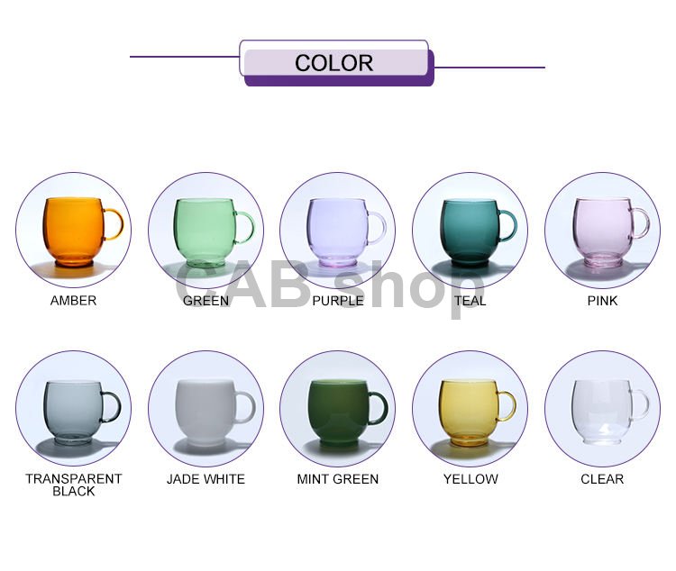 Mug with one glass 280ml - clear