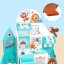 Magnetická stavebnica Pet Clinic Magnetic Tiles – veterinárna klinika, 28 ks