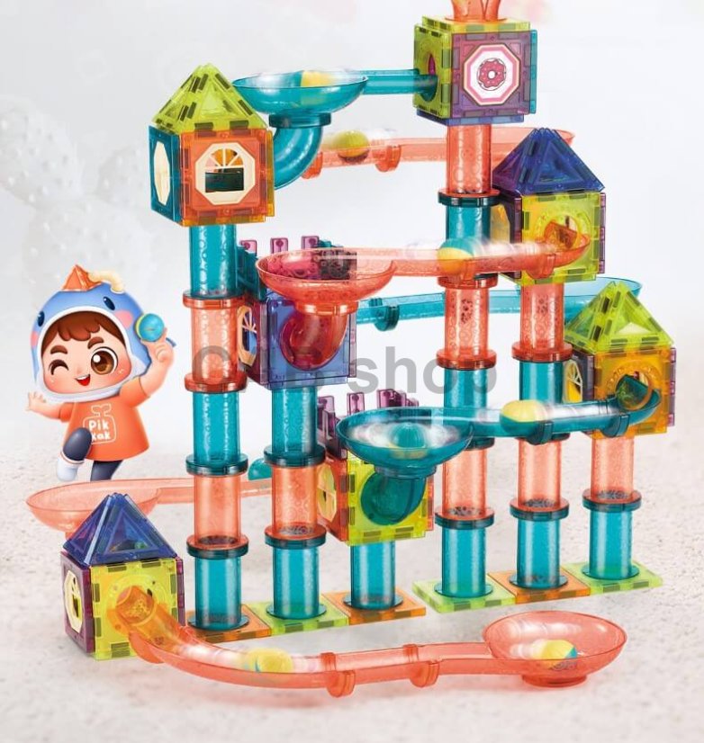 Magnetni gradnik Castle Dragon 262 delni set - Magic Magnetic Blocks