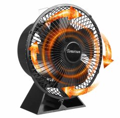 Ventilátor na krbová kamna s ochranným krytem