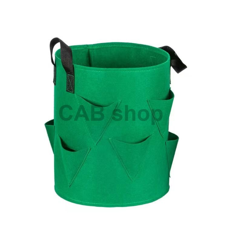 Rourke textil tartály eper termesztéséhez - zöld