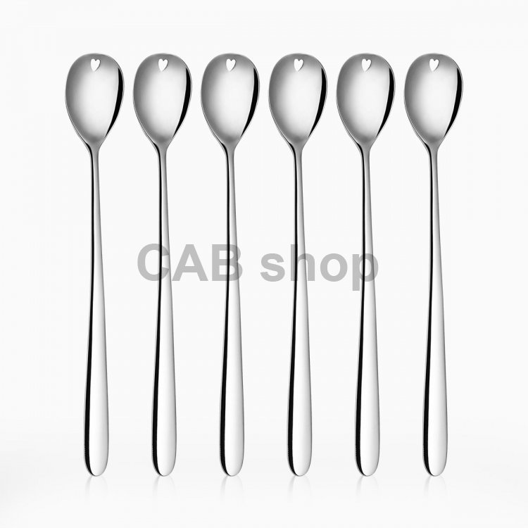 Latte lžičky se srdíčkem 6 ks set - Love Cutlery