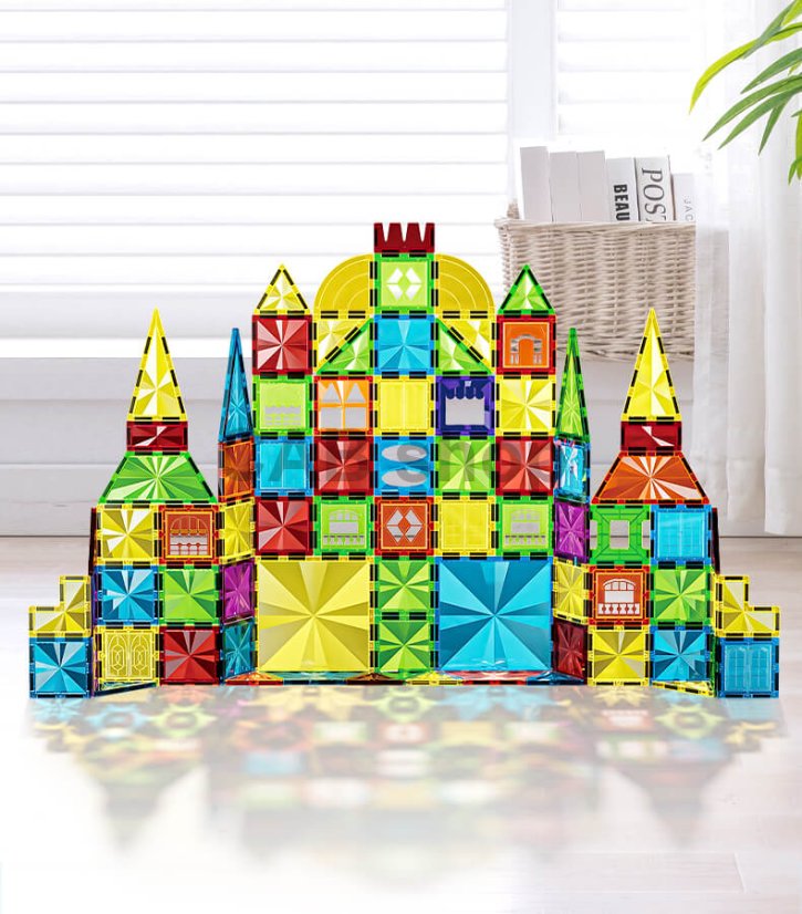 Magnetická stavebnica Diamond 75ks sada - Magnetic Tiles