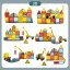 Mágneses építőkészlet Dream Builder 42 db-os készlet - Magnetic Tiles