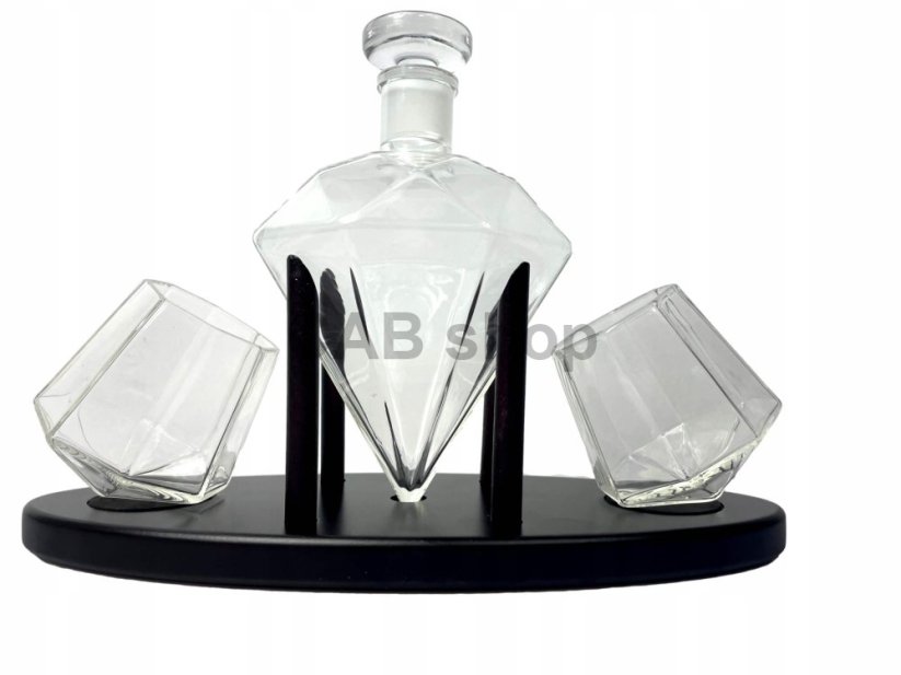 Darčeková sada Diamond na Whiskey 850ml s pohármi