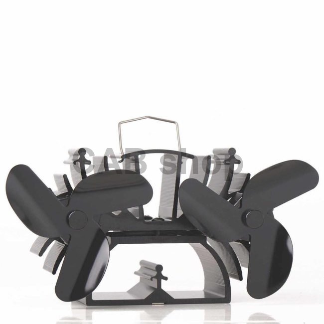 Ventilátor na krbové kachle 2 vrtule s 3 čepeľami - Turbo Fan