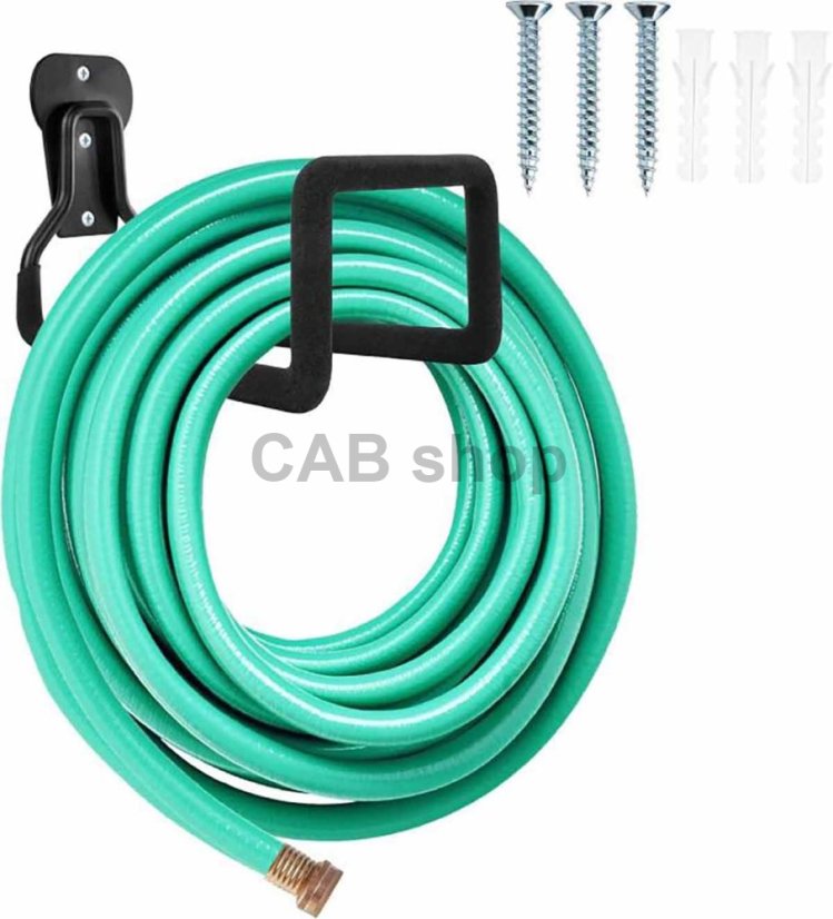 Garden hose holder – metal, load capacity 0.5 kg