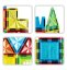 Magnetni gradbeni set Diamond75 delni set - Magnetic Tiles