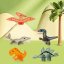 Magnetická stavebnice Dinosaur  sada 62ks – Magnetic Tiles