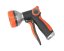Kerti tömlőpisztoly – 8 üzemmód, fém mag, vízszabályozás (narancssárga)
