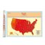 Stírací mapa světa USA 82,5 × 59,5 cm