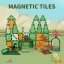 Mágneses építőkészlet Dinosaur sada 28ks - Magnetic Tiles
