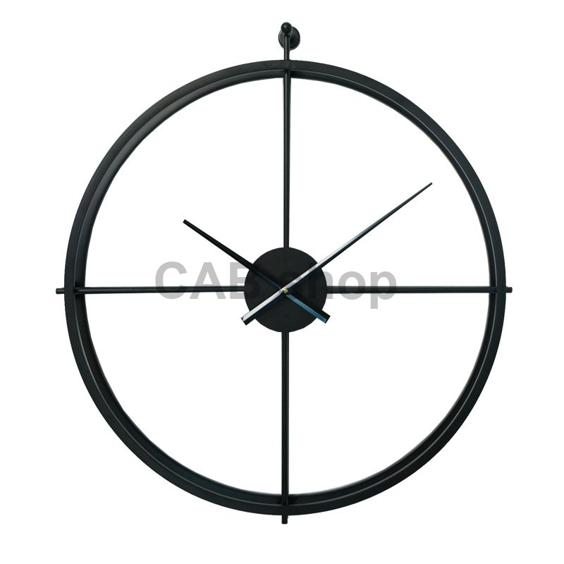 Designer wall clock VIP 2 Black 50cm