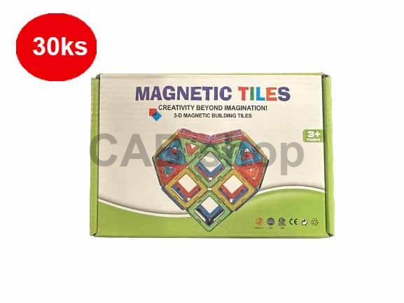 Magnetni komplet 30 kosov - Magnetic Tiles