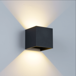 CUBE nástenné svetlo 12W/Black/IP65 CUBE nástenné svetlo 12W/Black/IP65