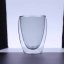 Double-walled thermos cup 350ml - transparent black