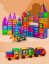 Klocki magnetyczne dla dzieci zestaw 120 szt. - Magnetic Building Tiles