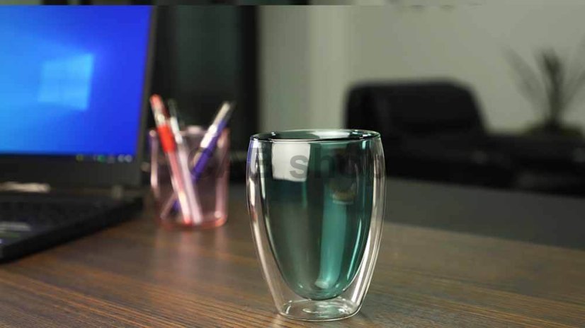 Double-walled thermos cup 350ml - teal