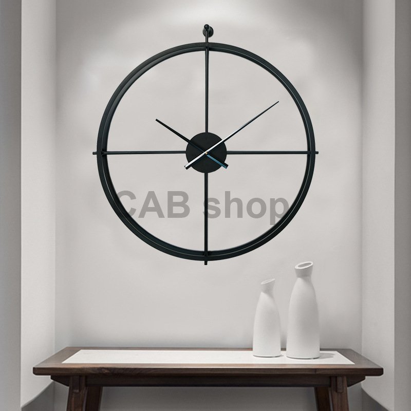 Designer wall clock VIP 2 Black 50cm