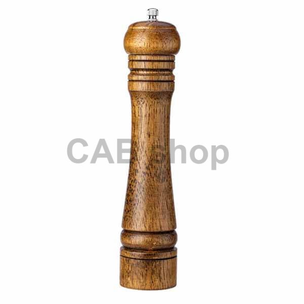 Drevený ručný mlynček na korenie alebo soľ - 27cm