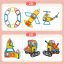 Magnetni komplet Heavy Equipment set 65 kosov - Magical Magnet II