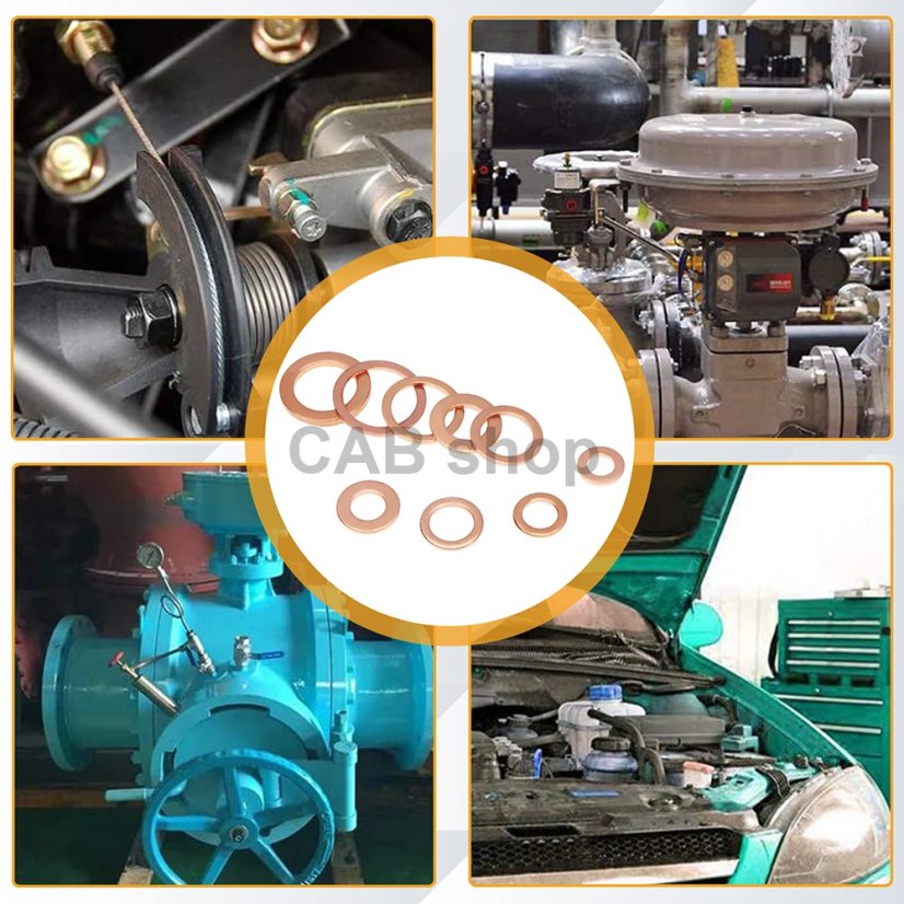 Sada 180ks medené tesnenie