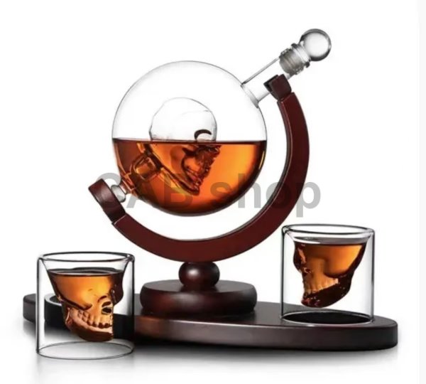 Darčeková sada na Whiskey poháre, decanter 850ML  - Lepka